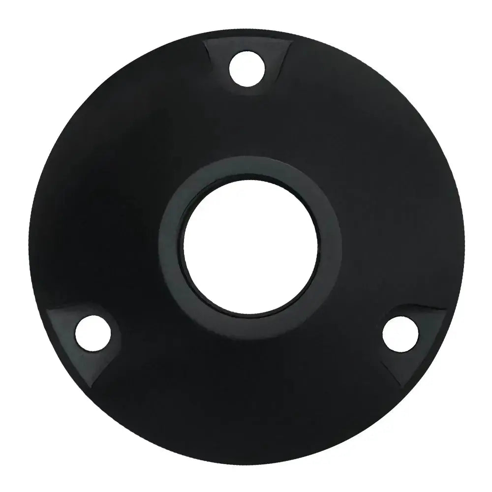 Brass surface-mount round bracket for landscape lighting by Kings Outdoor Lighting on Tampa Home & Garden Store