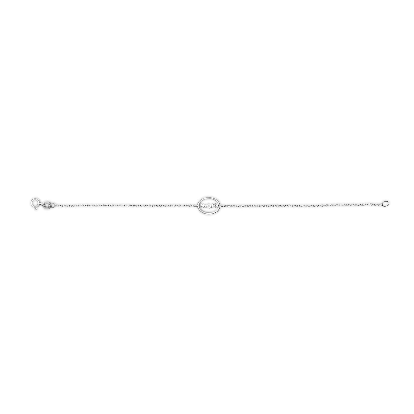 Sterling silver MOM charm bracelet with diamond accents, 7in, Bids.com on Tampa Home & Garden Store