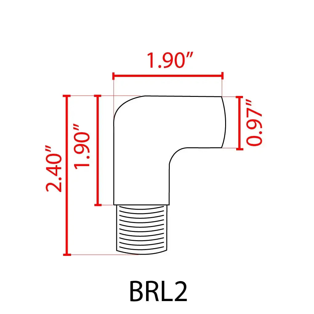Brass 90 Degree Post Light Coupling by Kings Outdoor Lighting for brass post lights on Tampa Home & Garden Store