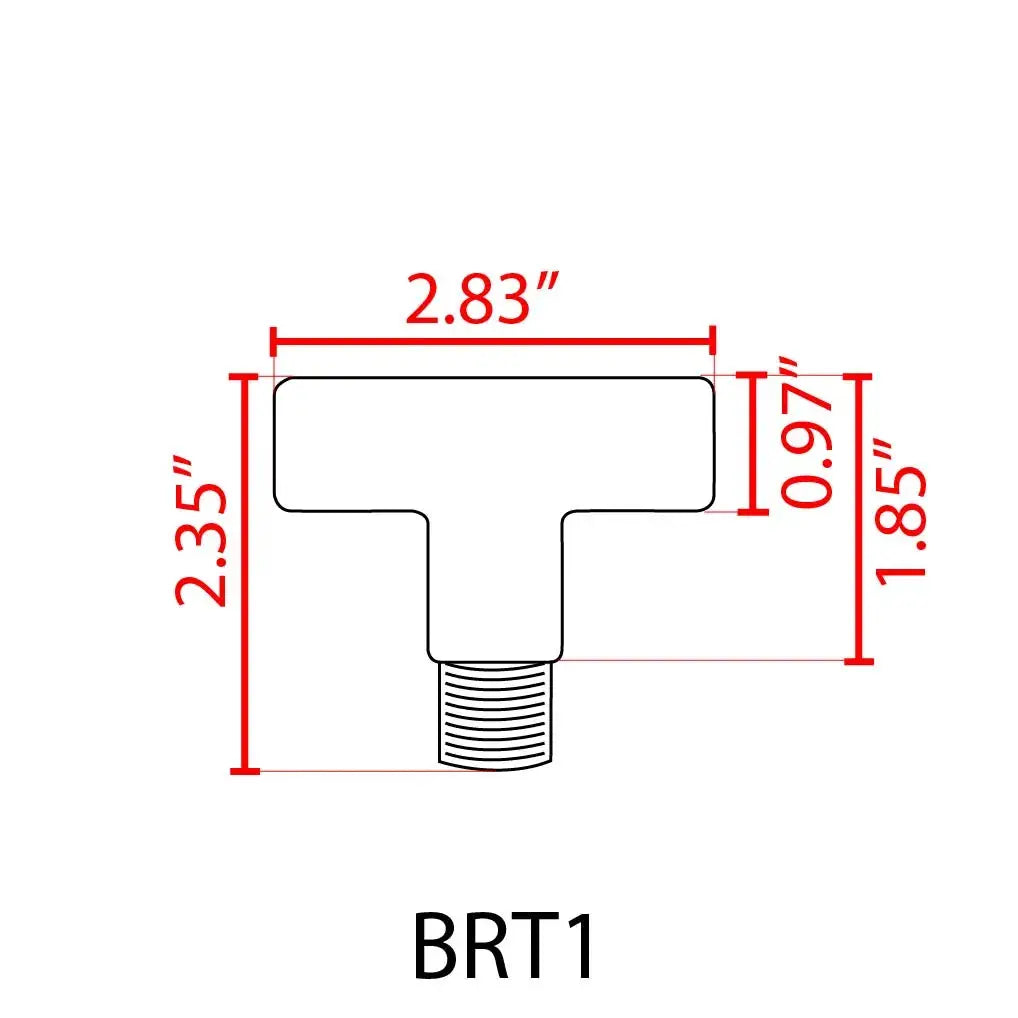 Brass T Bar Coupling for Post Light Fixtures by Kings Outdoor Lighting, lighting accessory on Tampa Home & Garden Store