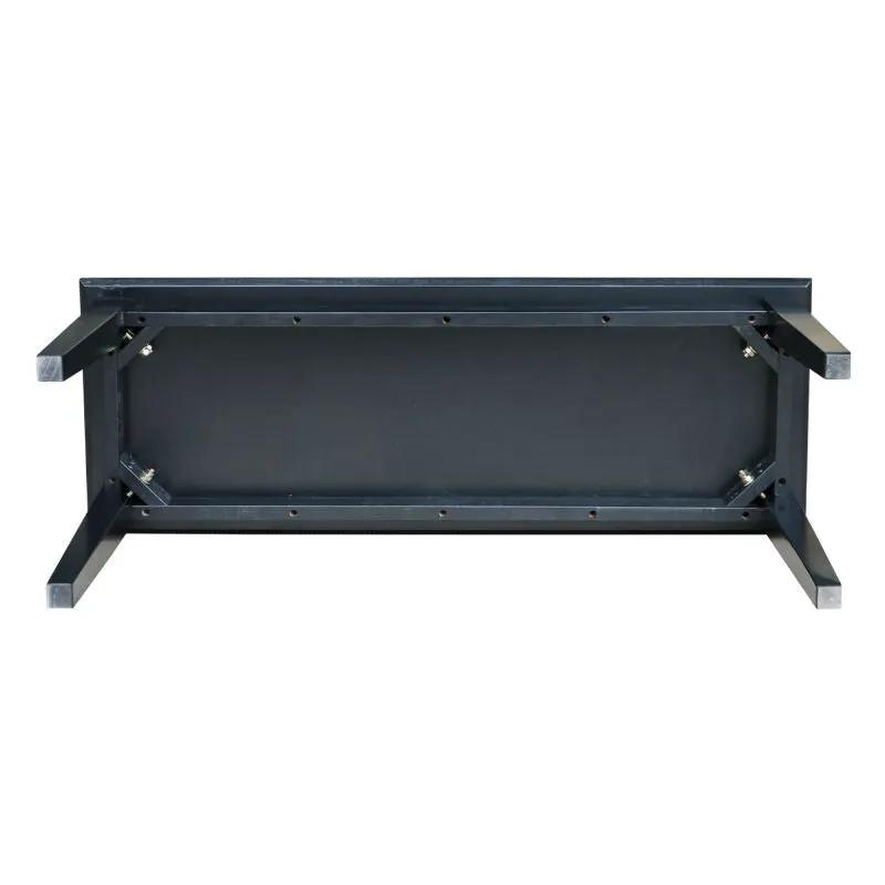 Solid Wood Entryway Accent Bench in Black Finish - Tampa Home & Garden Store