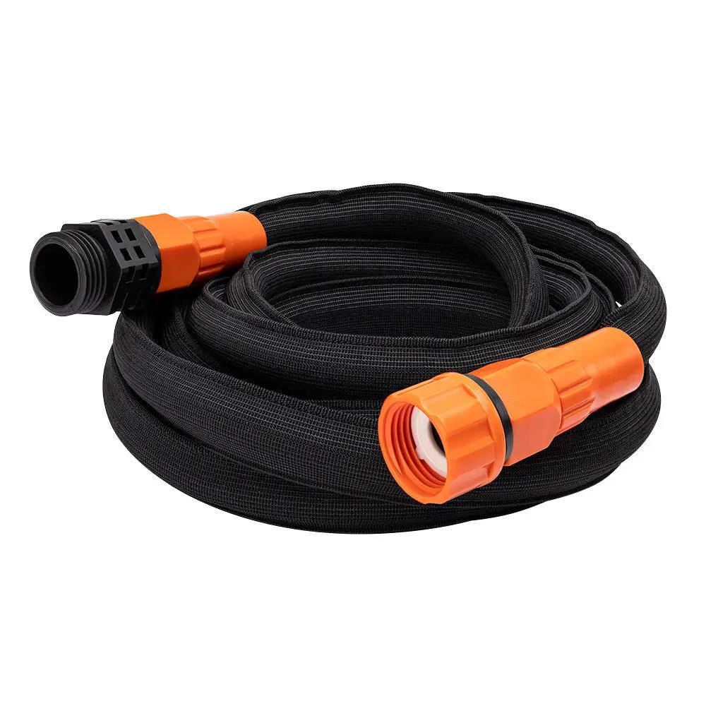 Black Decker expanding garden hose 25 ft with orange connectors on Tampa Home & Garden Store