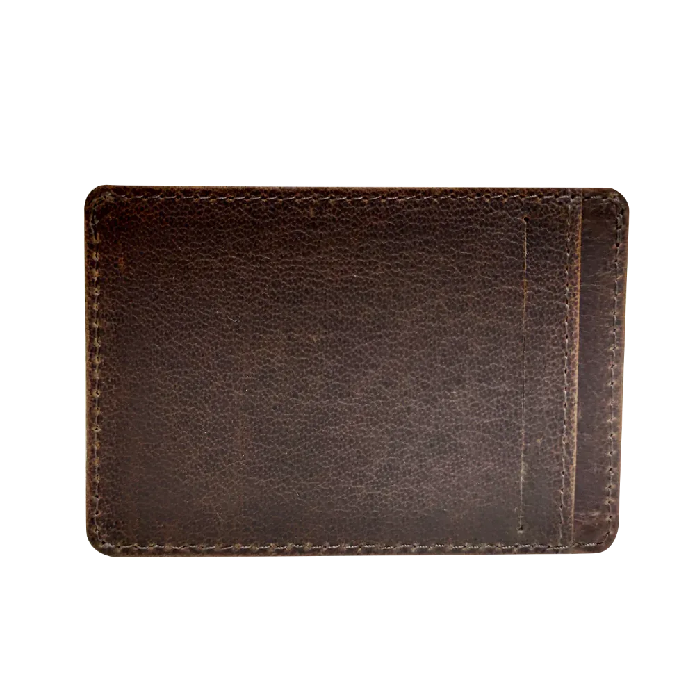 Cambridge Slim Leather Travel Wallet for Men brown leather card slots MiamiLeathers bags on Tampa Home & Garden Store