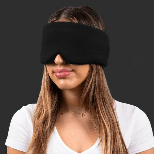 Bagby Night Sleep Mask black soft fabric eye mask for dark quiet sleep on Tampa Home & Garden Store