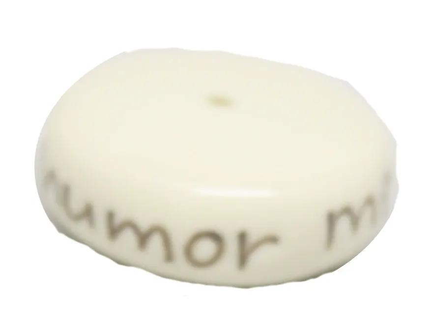 Bead It Humor Me spacer bead white ornament bead with engraved text The Country Christmas Loft on Tampa Home & Garden Store