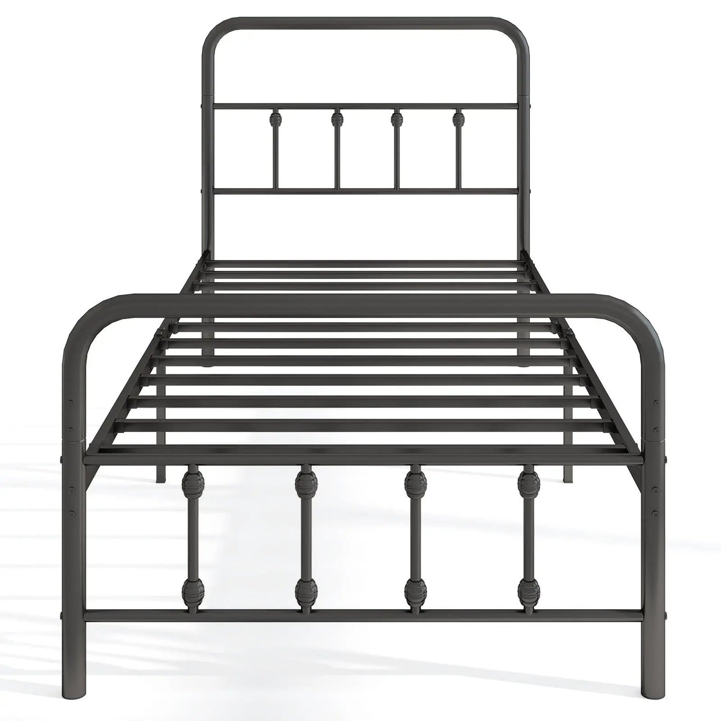 Bed Frame with Headboard and Under Bed Storage Black-King Size - Tampa Home & Garden Store