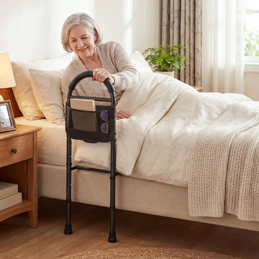 Height Adjustable Bed Rails for Seniors Safe Use