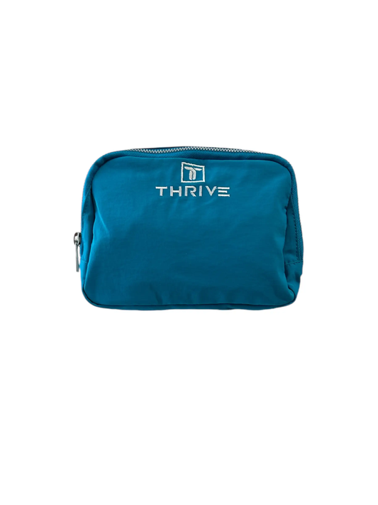 Thrive Pickleball Belt Bag teal with white logo, compact fanny pack for phone and keys on Tampa Home & Garden Store