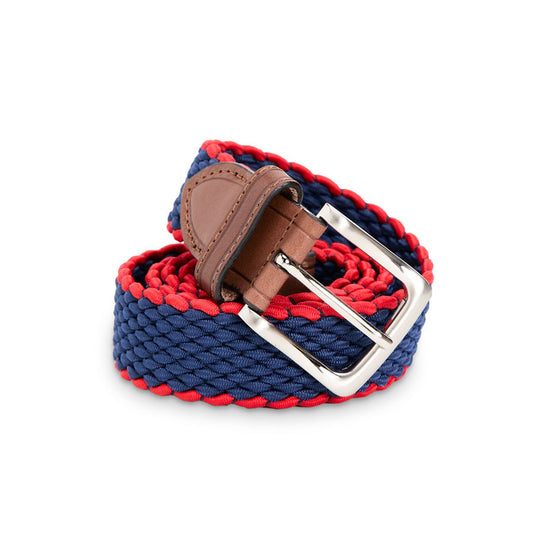 Oxford Woven Stretch and Elastic Waist Belt
