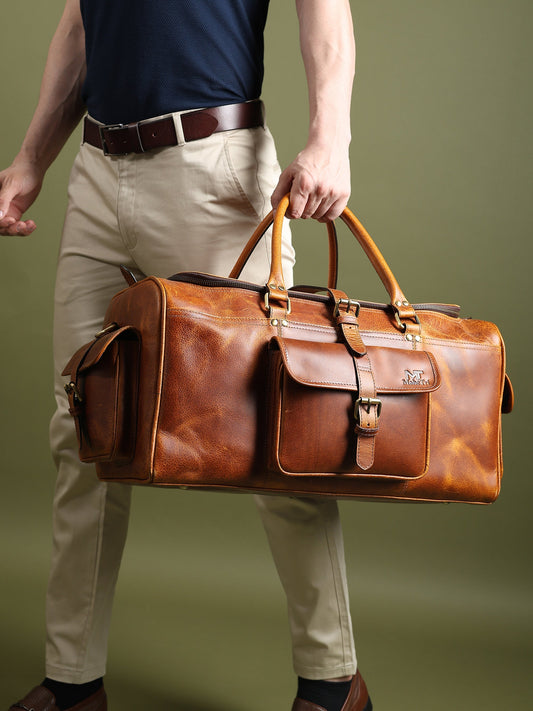 Berlin Leather Weekender Duffle Bag - Tampa Home & Garden Store