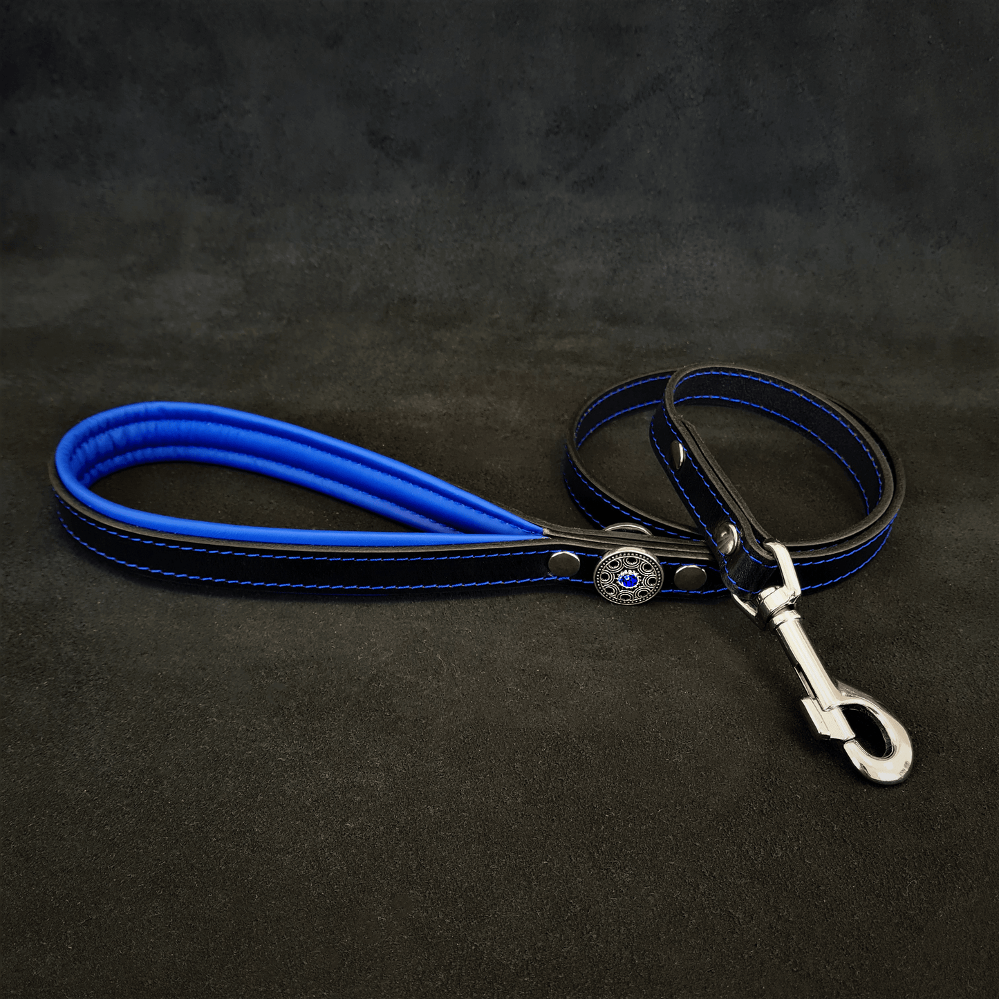 ''Bijou'' leather lead blue - Tampa Home & Garden Store
