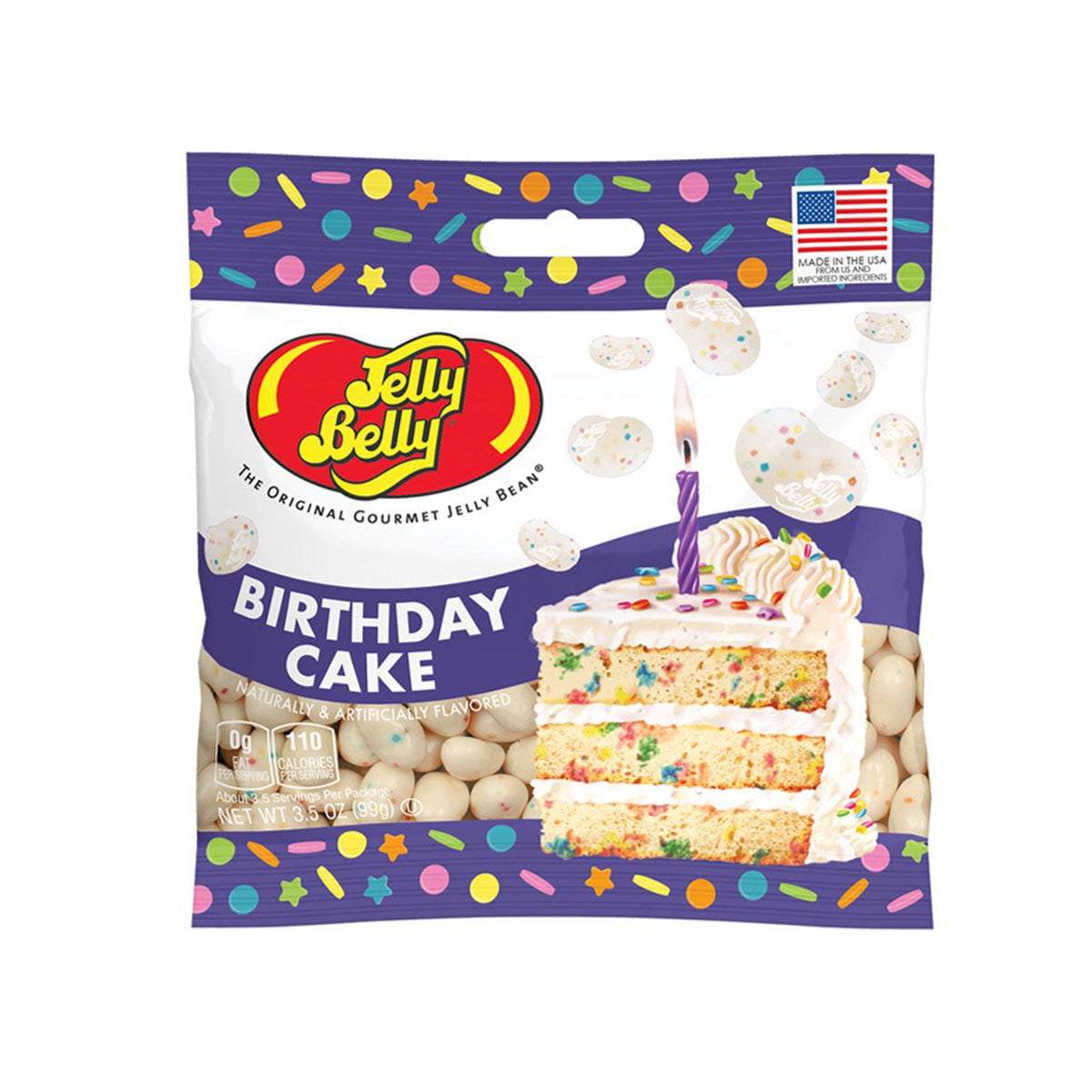 Birthday Cake Jelly Beans - 3.5 oz Grab & Go Bag - Tampa Home & Garden Store