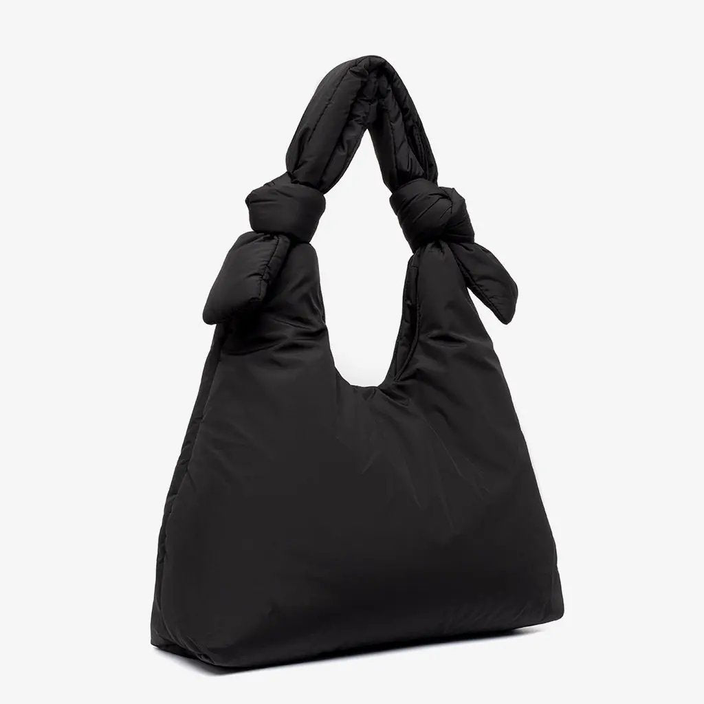 Biwa Puffy Bag Black Quilted Adjustable Crossbody by Lefrik USA on Tampa Home & Garden Store