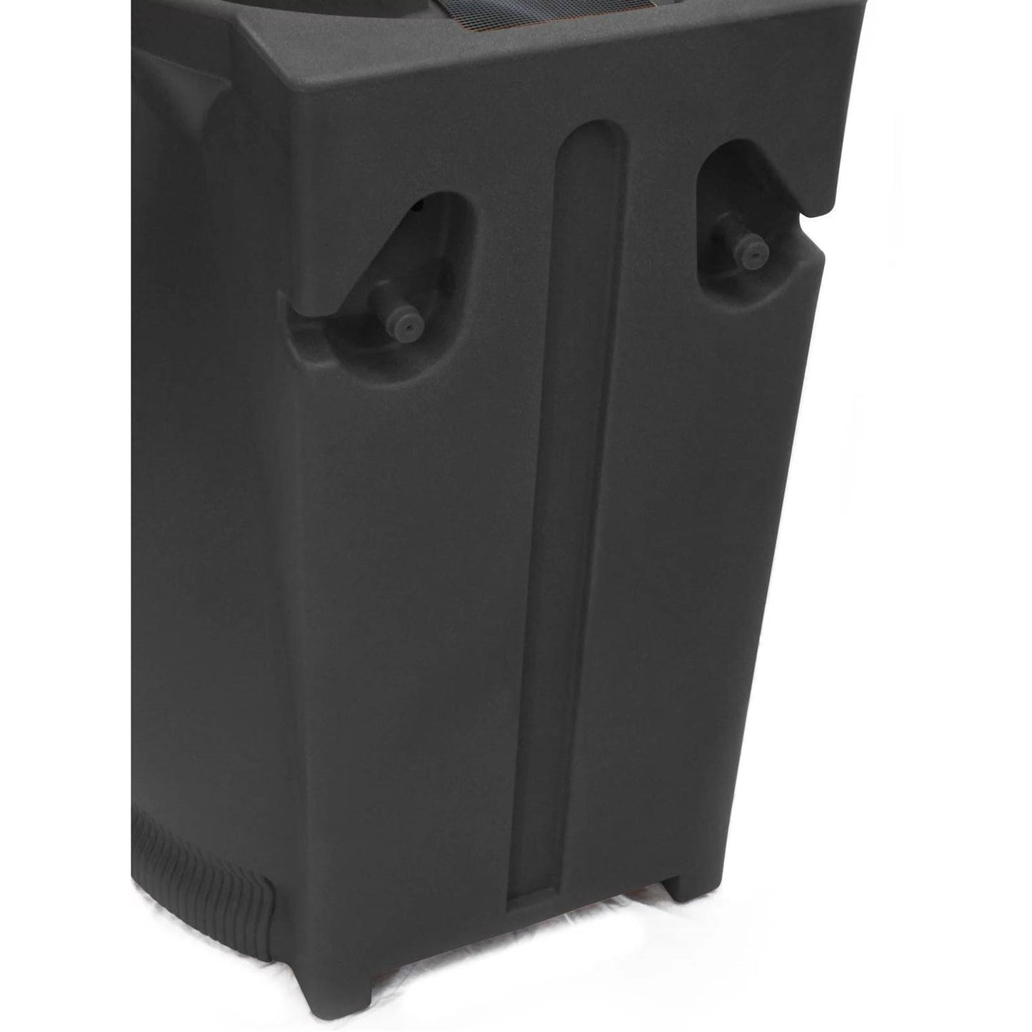 Black 65-Gallon Plastic Urn Rain Barrel with Planter Top - Tampa Home & Garden Store