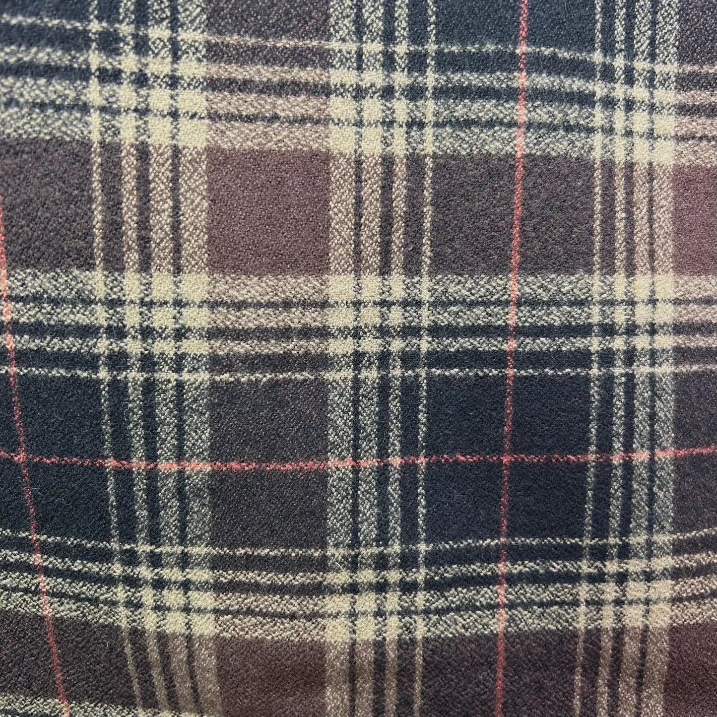 Scarf Luxe plaid cotton infinity and blanket scarf navy cream tan brown by Thistle & Stitch on Tampa Home & Garden Store