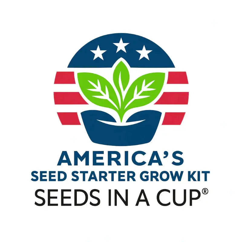 Black Cherry Tree Grow Kit for Beginners by Seeds In A Cup with America's Seed Starter logo on Tampa Home & Garden Store