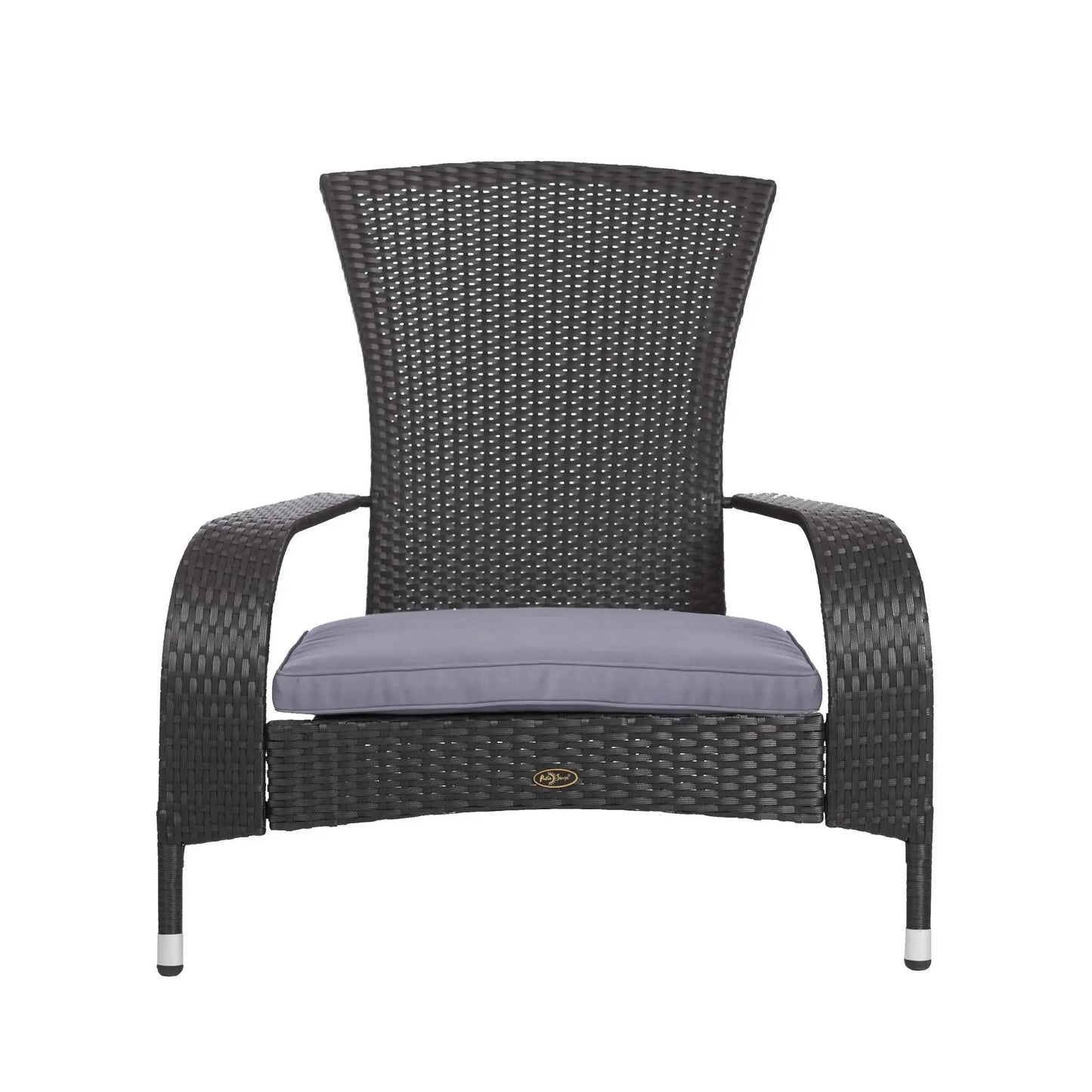 Black Coconino wicker club chair with gray cushion Fire Sense/Balkene Home on Tampa Home & Garden Store