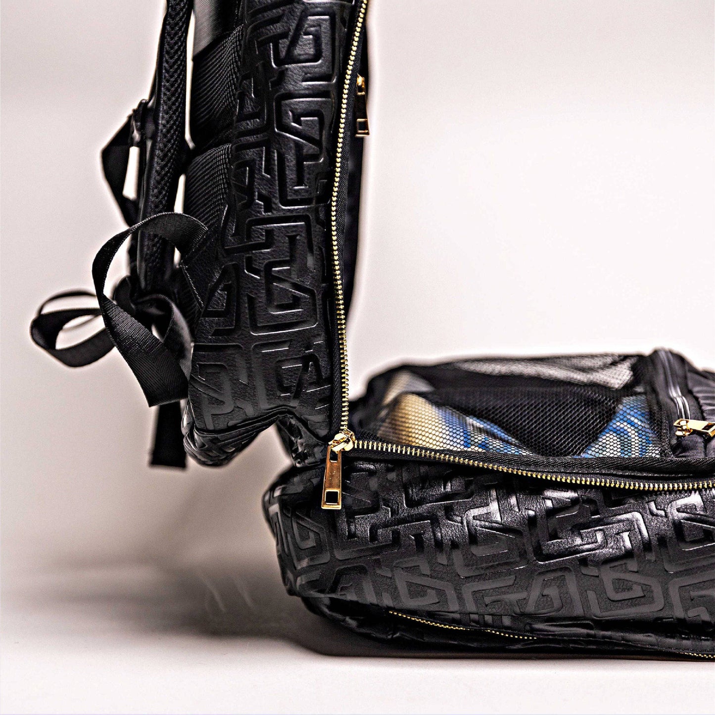 Black Monogram Leather Commuter Bag - Tampa Home & Garden Store