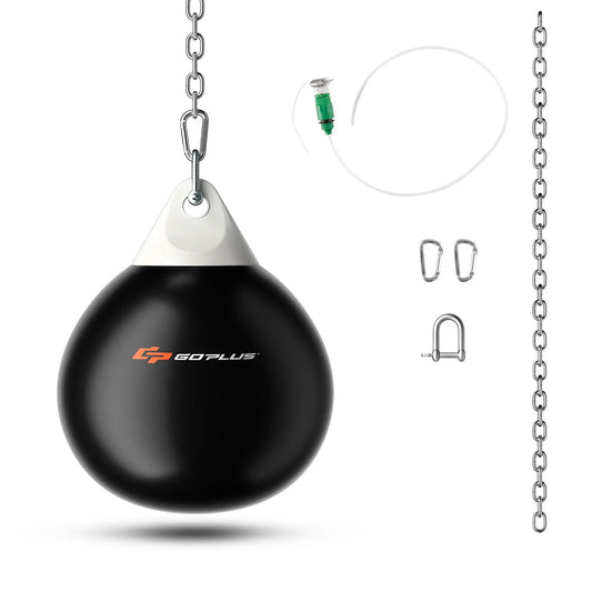 GOPLUS 18 inch black water punching bag with adjustable chain and mounting hardware on Tampa Home & Garden Store