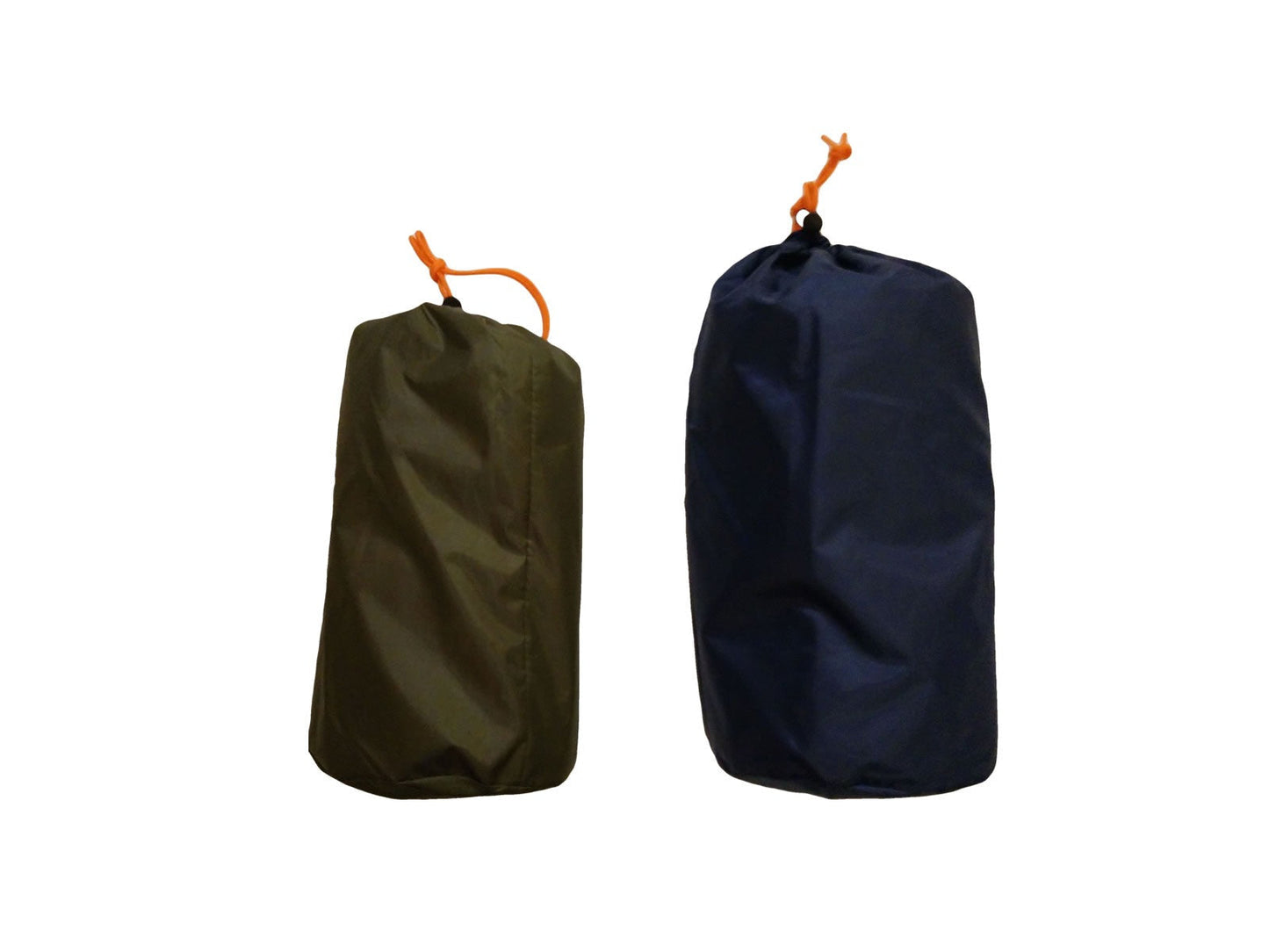 Fleece Camping Blanket olive-green and navy packs with orange cords on Tampa Home & Garden Store