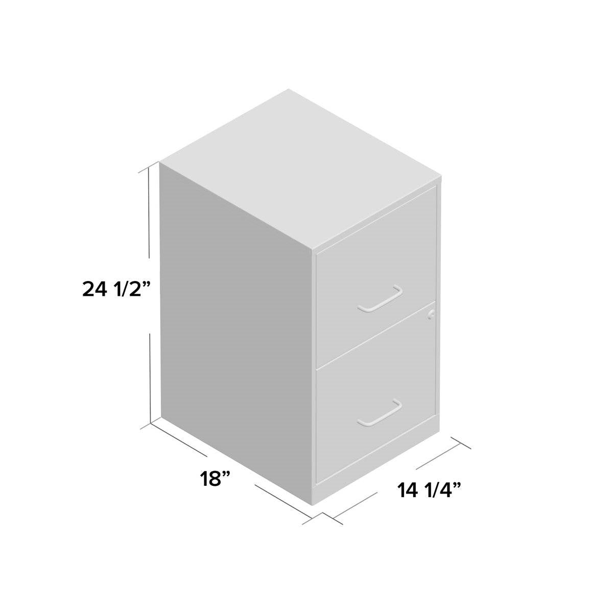 Blue Metal 2-Drawer Vertical Key Locking Heavy Duty Filing Cabinet - Tampa Home & Garden Store