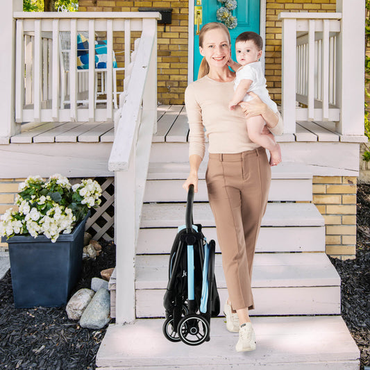 One-Hand Folding Portable Lightweight Baby Stroller with Aluminum Frame - Tampa Home & Garden Store
