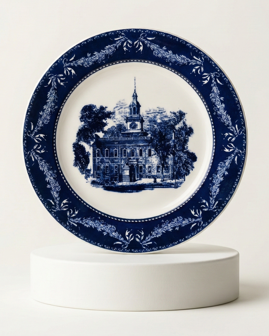 Independence Hall Porcelain Salad Plates Set