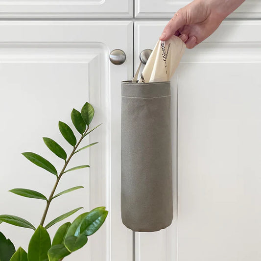 Boba & Vespa Cat Litter Bag Holder in Natural Cotton Canvas - Tampa Home & Garden Store