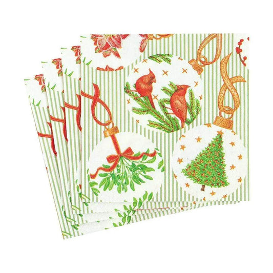Botanical Ornaments Paper Cocktail Napkins - Tampa Home & Garden Store