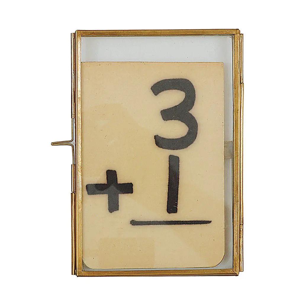 Brass 4x6 Picture Frame Tarnish Resistant by White Cliff Studio with glass front on Tampa Home & Garden Store