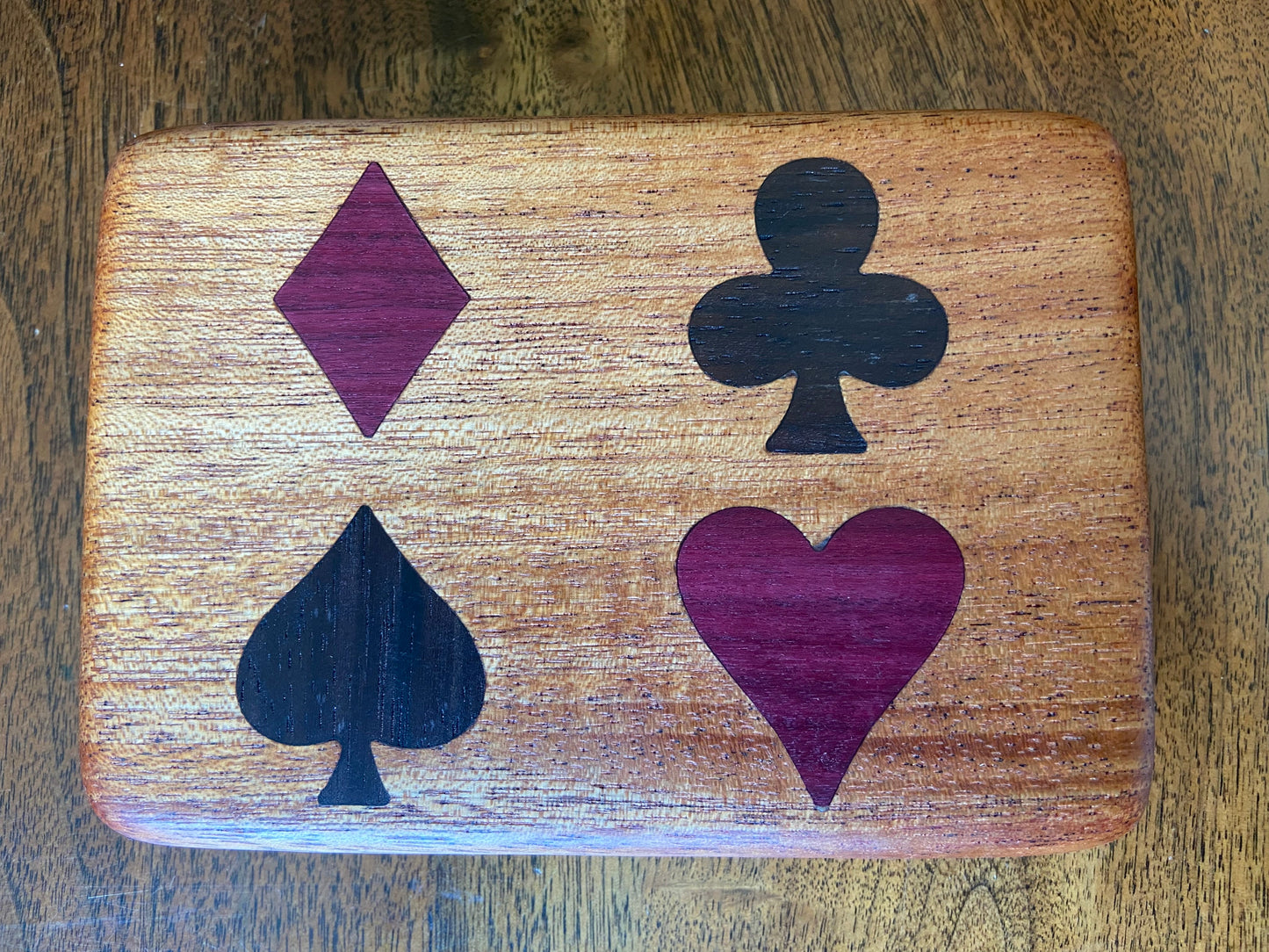 Bridge set box - Hand-made w/inlay - Tampa Home & Garden Store