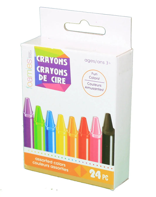 Brilliant Color Crayons 24 Count assorted colors non toxic by The Country Christmas Loft on Tampa Home & Garden Store