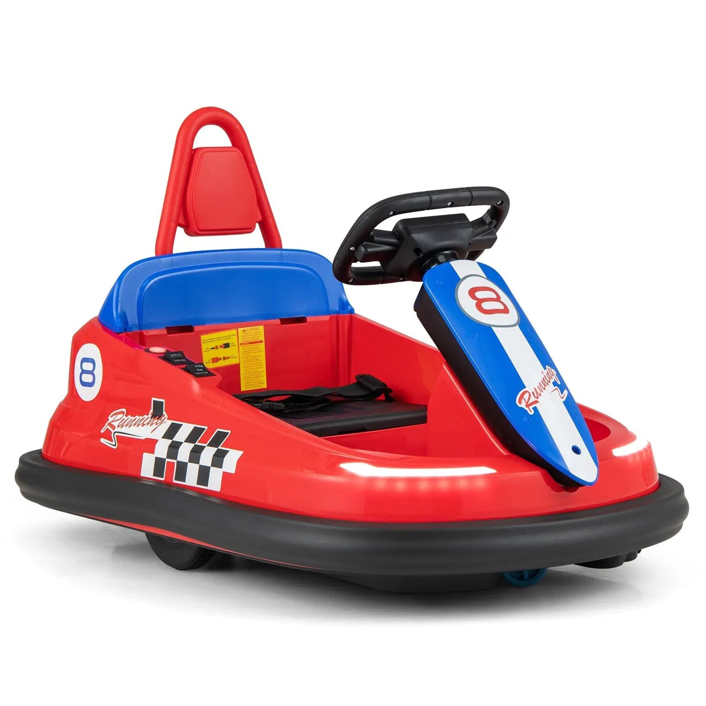 6V kids Ride-on Bumper Car with 360° Spinning and Dual Motors-Green - Tampa Home & Garden Store