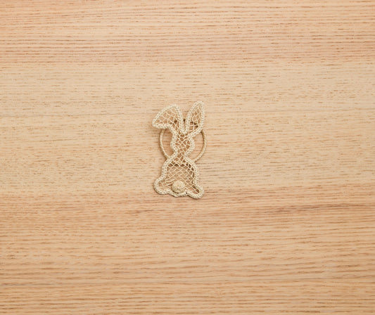 Bunny Napkin Ring – 3.5” Handwoven Iraca Palm – Artisan Spring Table Decor from Peru - Tampa Home & Garden Store