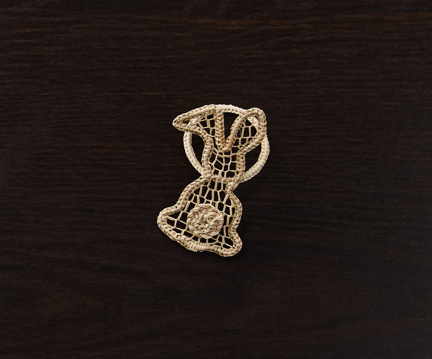 Bunny Napkin Ring – 3.5” Handwoven Iraca Palm – Artisan Spring Table Decor from Peru - Tampa Home & Garden Store