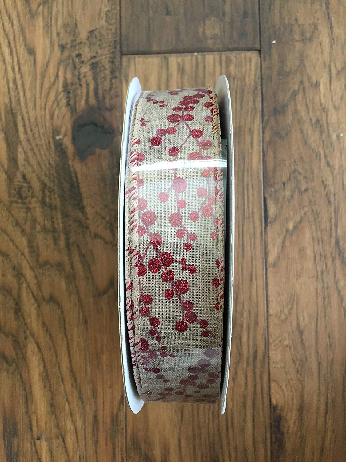 Burlap Berries Ribbon 1.5 inch - By the Yard - Tampa Home & Garden Store