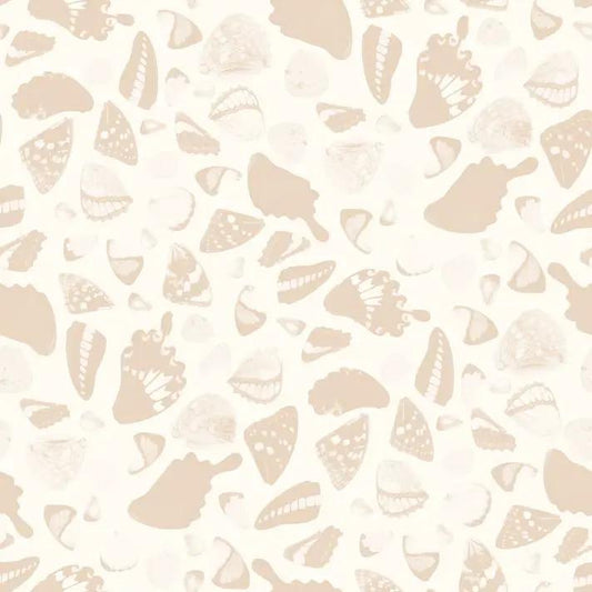 Butterfly Terrazzo Wallpaper in white and peach with abstract terrazzo chips on Tampa Home & Garden Store