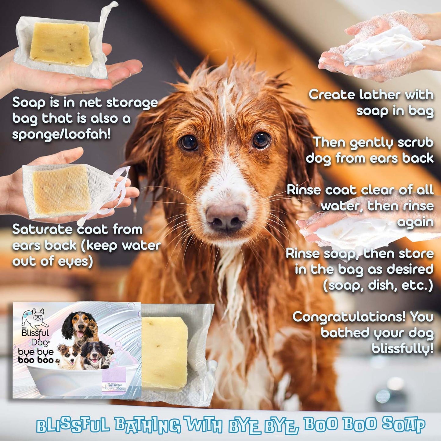 Bye Bye Boo Boo™ Dog Shampoo & Bar Soap - Tampa Home & Garden Store