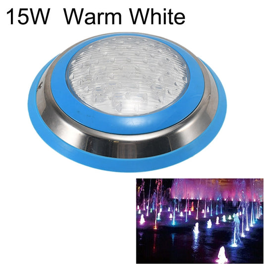 15W LED Pool Light IP68 Waterproof Stainless Steel Underwater Wall Mounted Light - Tampa Home & Garden Store