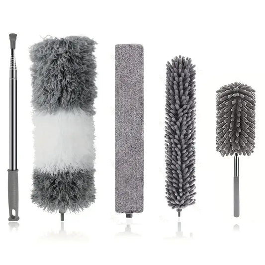 Extendable ceiling duster set with 5 microfiber heads and metal wand by V.I.P Digital Presence on Tampa Home & Garden Store