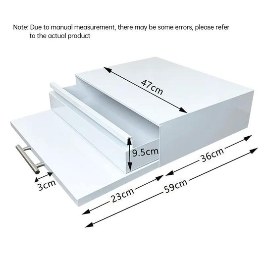 White microwave stand with pull-out drawer in a compact cabinet VIP Digital Presence on Tampa Home & Garden Store