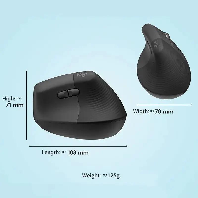 Ratón Bluetooth inalámbrico Logitech Lift Mouse Ratón Softtone para oficina Negocios Ratón ergonómico para oficina Negocios