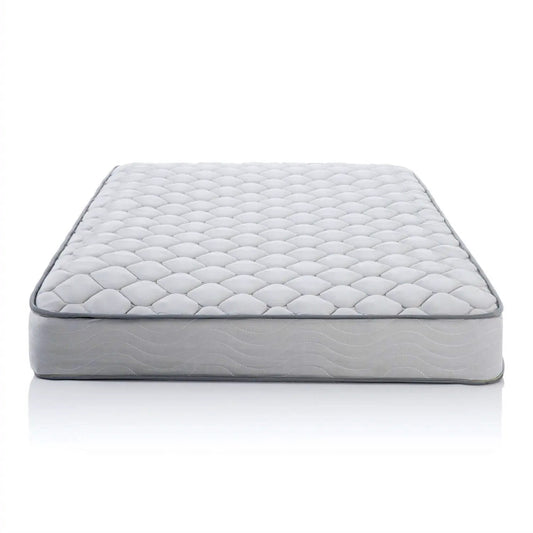 California King 6-inch innerspring mattress with gray quilted cover by HomePacific on Tampa Home & Garden Store