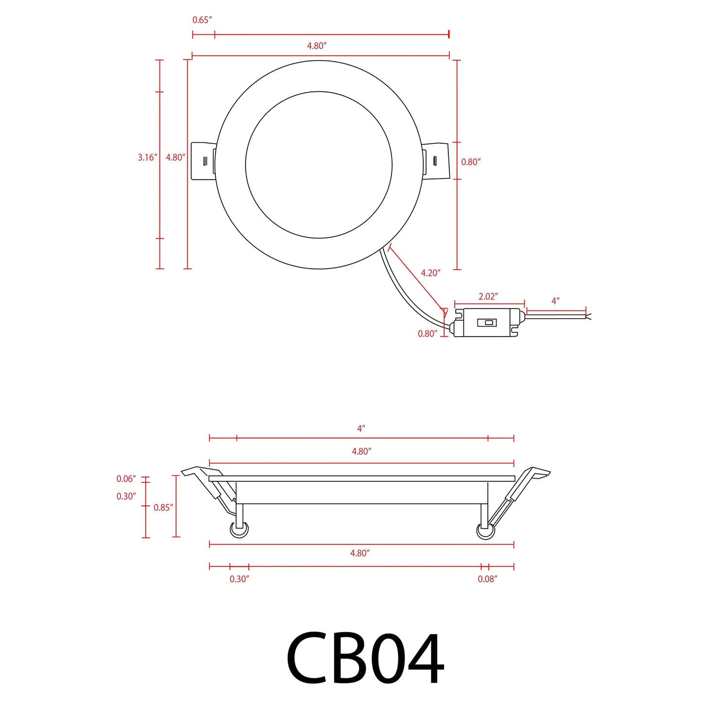CB04 10W 3CCT Round Slim 12V LED Panel Light for cabinet lighting, Kings Outdoor Lighting on Tampa Home & Garden Store