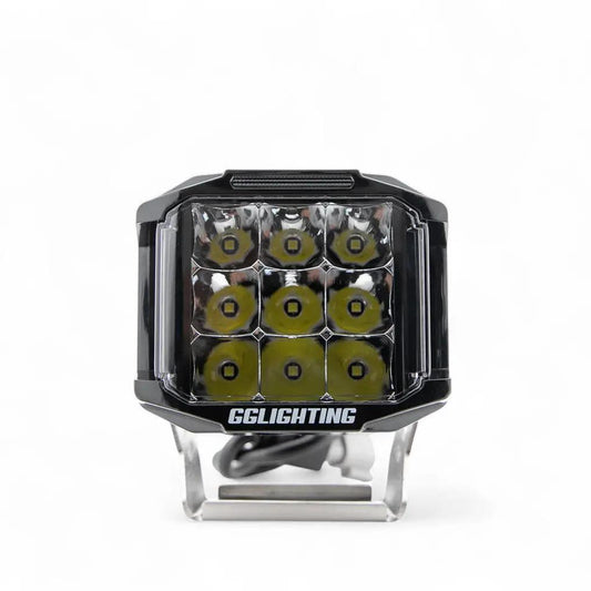 CB60 LED Pod front-facing off-road light with 9 yellow LEDs, GGLighting on Tampa Home & Garden Store