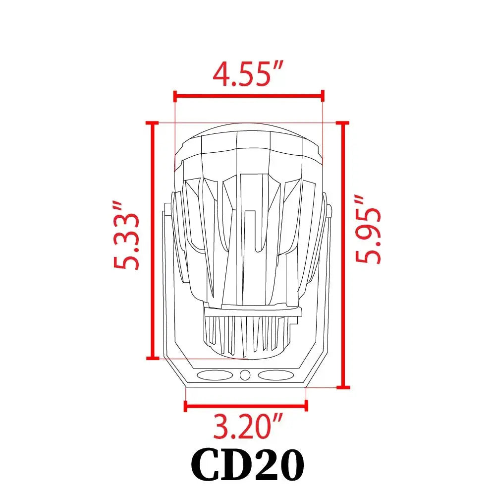 CD20 20W Low Voltage Ground LED Spotlight Waterproof Outdoor Fixture - Tampa Home & Garden Store