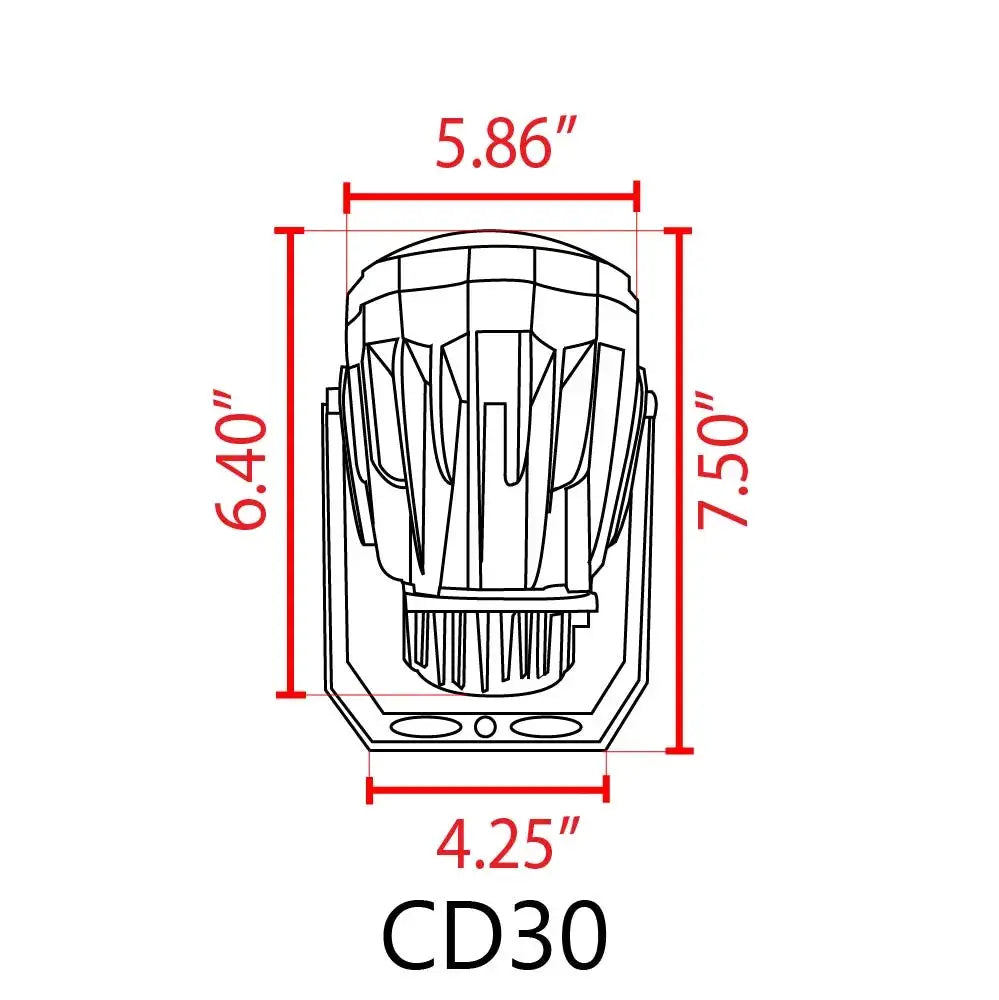 CD30 30W Low Voltage LED Outdoor Spotlight Directional Narrow Beam Angle - Tampa Home & Garden Store