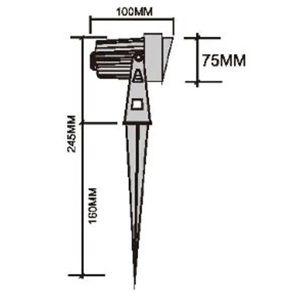 CD75 7W low-voltage LED landscape spotlight with ground stake by Kings Outdoor Lighting on Tampa Home & Garden Store