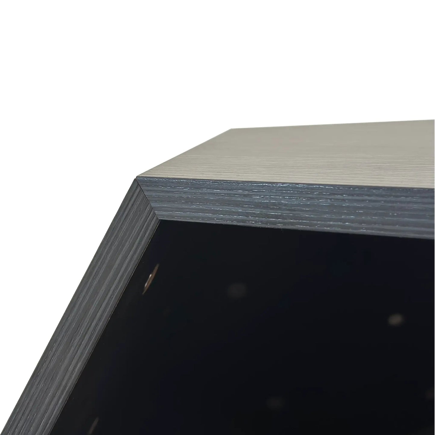 Modern Pet Cat Litter and Sofa Side Table in two-tone MDF with light gray top and dark base on Tampa Home & Garden Store