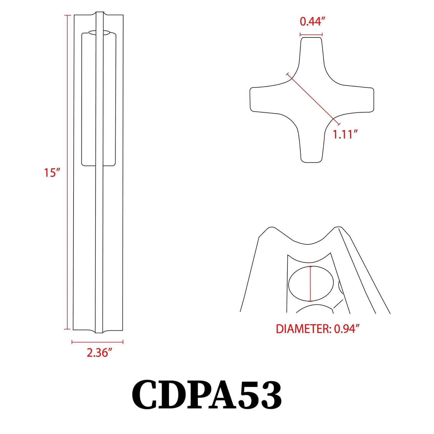 CDPA53 Low Voltage LED Rectangular Bollard Light Outdoor Path Lighting - Tampa Home & Garden Store